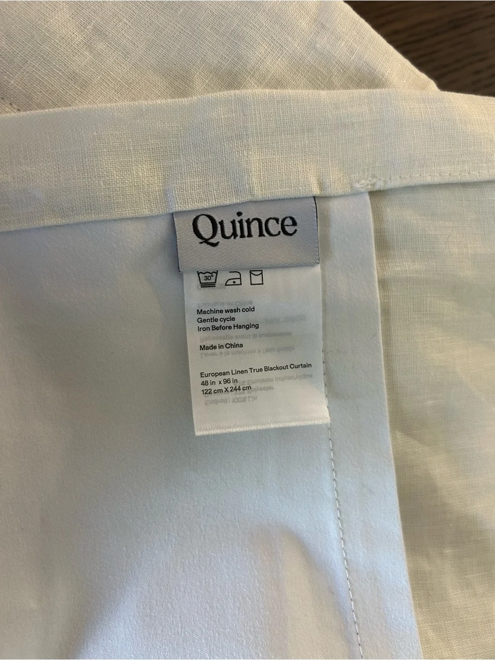 2 pack! Brand new! Quince European Linen Blackout Curtain Panels - Ivory